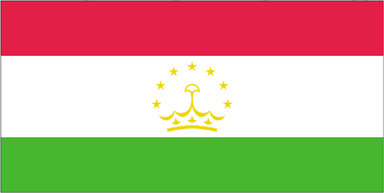 Tajikistan Flag-4" x 6" Desk Flag-0
