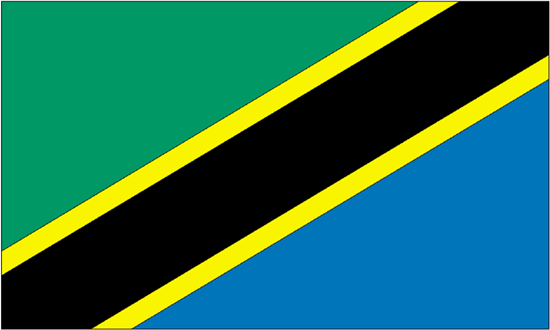 Tanzania Flag-4" x 6" Desk Flag-0
