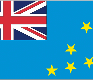 Tuvalu Flag-4" x 6" Desk Flag-0