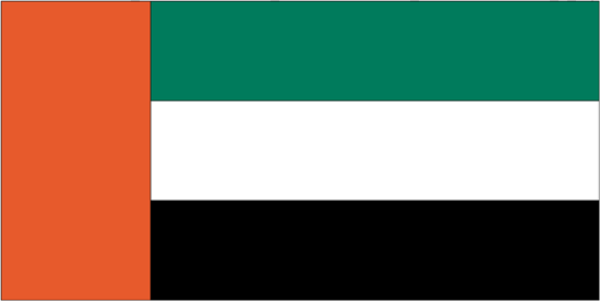 United Arab Emirates Flag-4" x 6" Desk Flag-0
