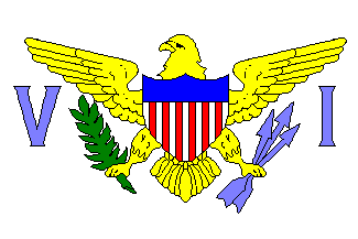 US Virgin Islands Flag-4" x 6" Desk Flag-0
