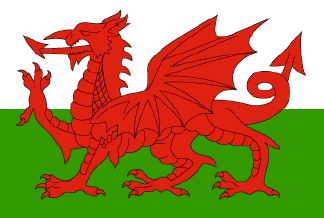 Wales Flag-4" x 6" Desk Flag-0