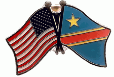 USA+Democratic Republic of the Congo Friendship Pin-0